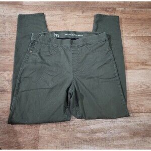 New  Directions ND Women's Olive Green Jegging Pants Stretch 14R Pull On Skinny